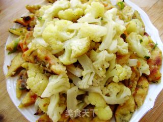健康早餐----菜花炒饼