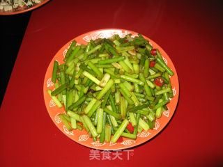 清炒蒜苔的做法