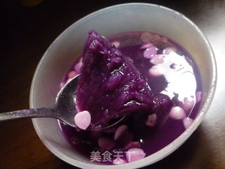 杏仁紫薯茶的做法
