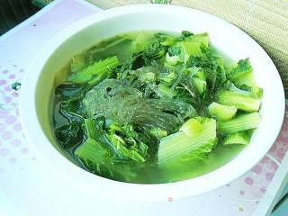 小白菜炖红薯粉的做法