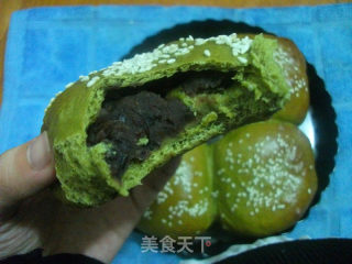 抹茶红豆面包的做法