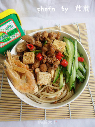 【炸酱面，花样做】 豆腐鸡丁炸酱面 【超详细】的做法
