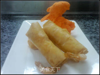 港式点心系列-3（咖喱鲜虾春卷)的做法