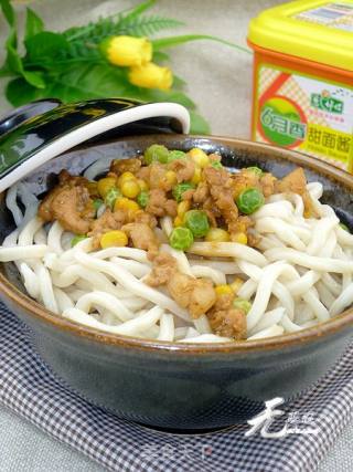 【炸酱面，花样做】三宝麻酱拌面的做法