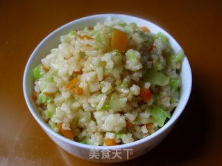 胡萝卜包菜炒饭