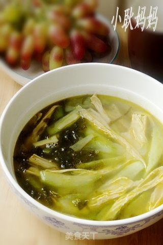 紫菜黄瓜腐竹汤的做法