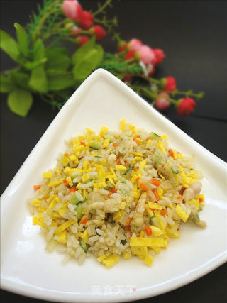 黄金豆丹炒饭