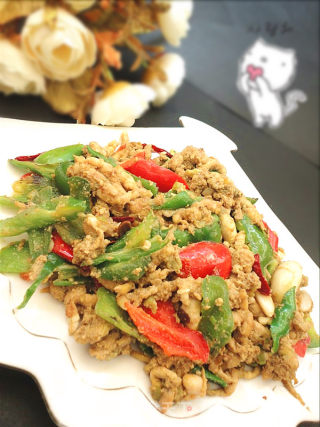 青椒炒酱香豆丹的做法