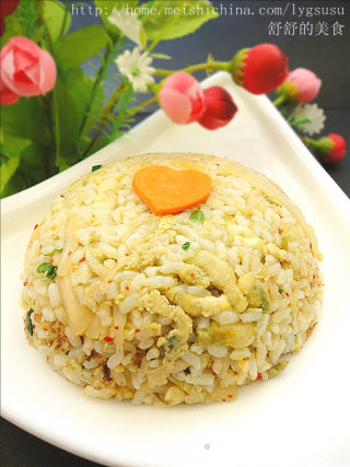 豆丹辣白菜炒饭