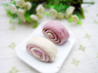 三色花卷的做法