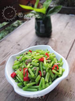 肉沫番薯藤小炒的做法