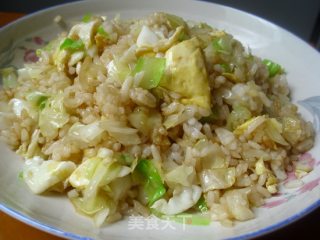 包菜蛋炒饭的做法