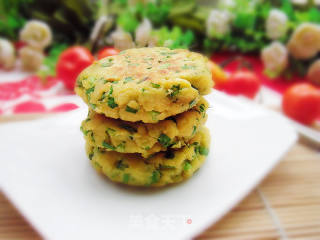 豆渣韭菜玉米饼的做法