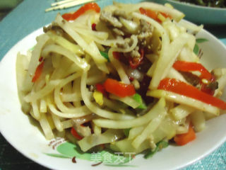 酸菜炒肉丝的做法