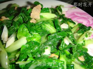 油渣小白菜的做法