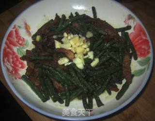 蒜味肉豆角的做法