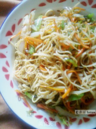 三丝炒豆皮的做法
