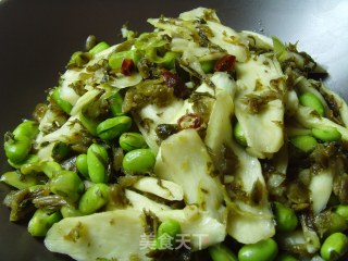 茭白毛豆倒篤菜的做法