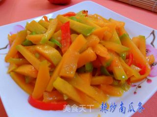 辣炒南瓜条的做法