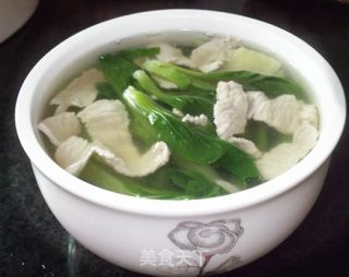 清清爽爽 蔬菜肉片汤的做法