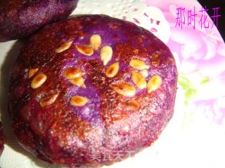 紫薯瓜仁饼的做法