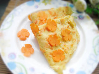 给蛋饼镶朵花------梅花蛋饼的做法