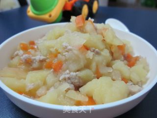 宝宝辅食——肉末土豆茸的做法