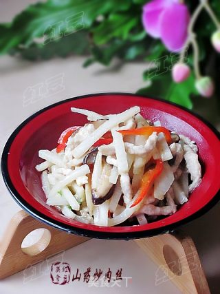 简单家常菜---山药炒肉丝