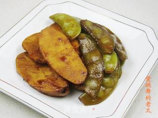 香沙芋烧扁豆的做法