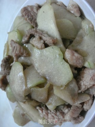 佛手瓜炒肉片的做法