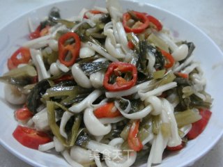 酸菜炒金针菇的做法