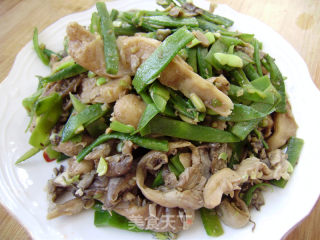 家常菜----扁豆炒鲜蘑