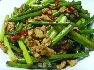 醬爆蒜苗肉絲的做法
