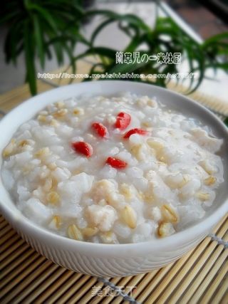 鸡蓉燕麦粥的做法