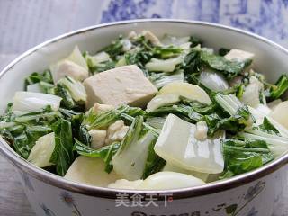 白梗菜烧豆腐的做法