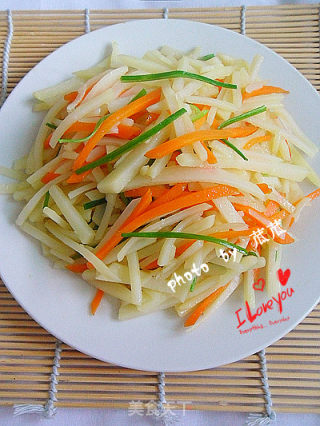 【素菜】葱油土豆丝的做法
