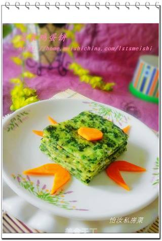 【简单制作的花样饼大全】菠菜鸡蛋饼的做法