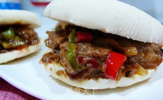 尖椒牛肉夹馍的做法