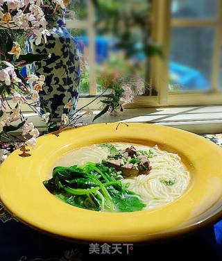 鸡肝芥菜小米面的做法