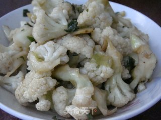 青炒菜花的做法