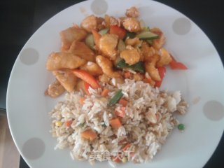 糖醋鱼段+米饭