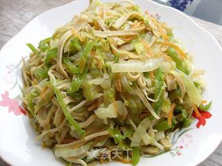 大白菜炒千张丝的做法