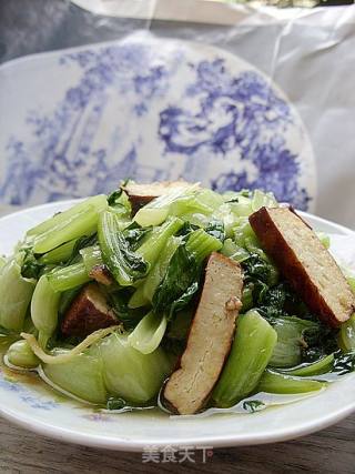 小油菜炒香干的做法