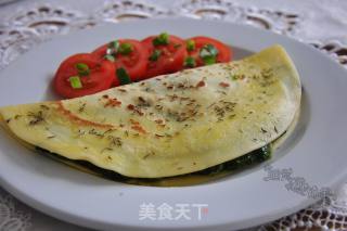 菠菜火腿煎饼的做法