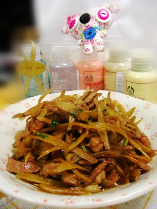 牛蒡牛肉丝的做法