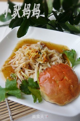 蟹拌鸡腿菇的做法