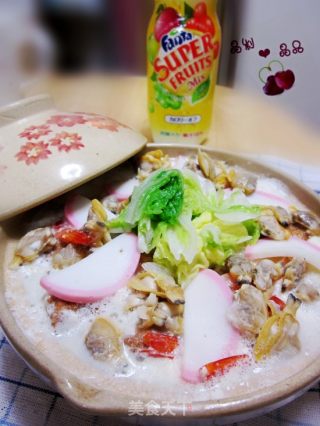 营养又美味——豆乳海鲜锅的做法