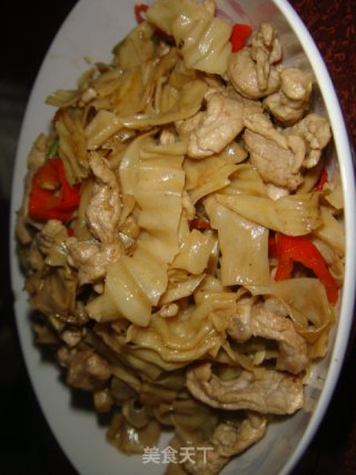 蛋白肉炒肉丝的做法