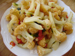 家常菜----西红柿炒菜花的做法