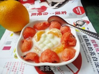 水果牛奶丸子捞的做法